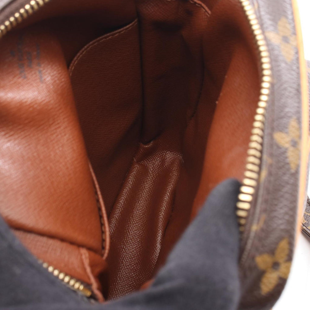 Louis Vuitton Brown Monogram Coated Canvas Leather Shoulder Bag (Pre-Owned)