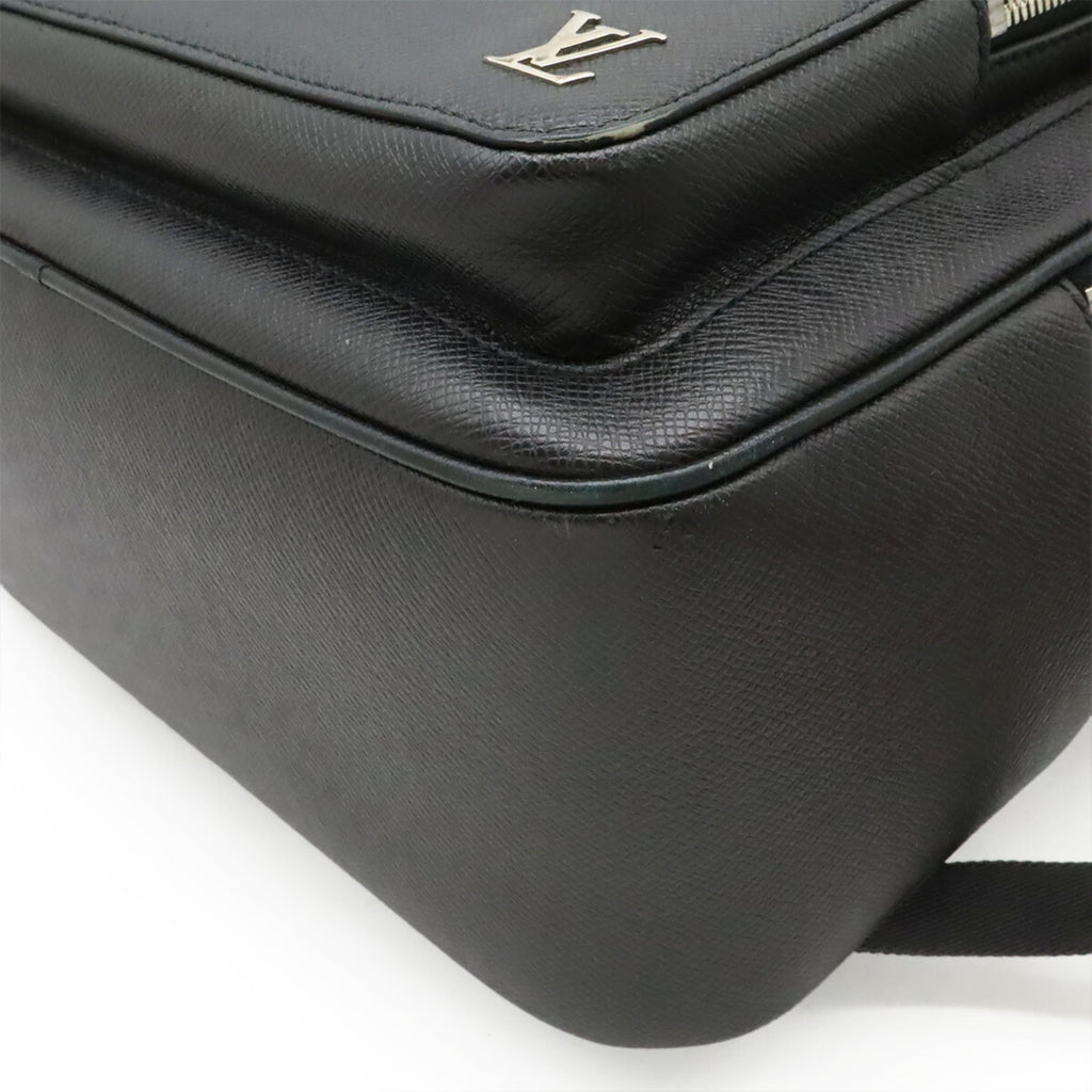 Louis Vuitton Black Noir Taiga Leather Backpack (Pre-Owned)