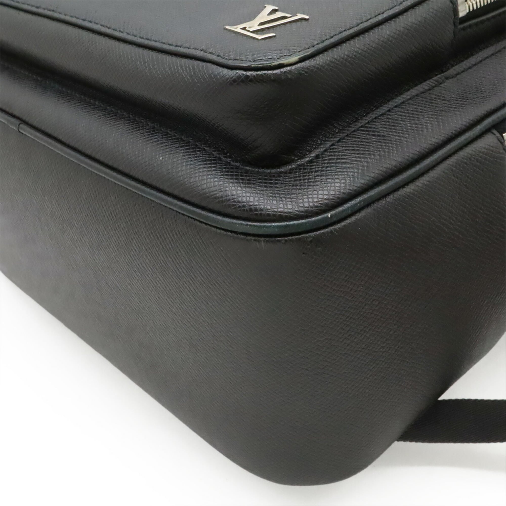 Louis Vuitton Black Noir Taiga Leather Backpack (Pre-Owned)