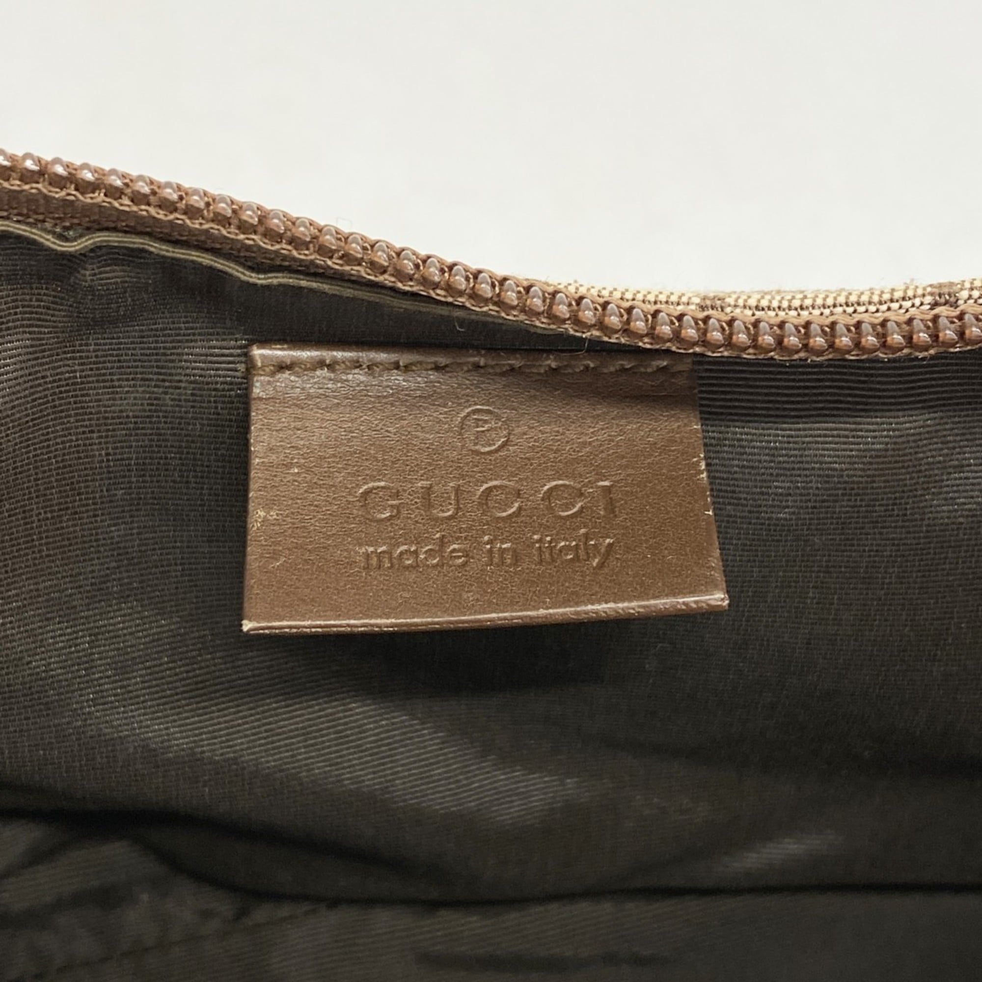 Gucci Brown Canvas Pouch (Pre-Owned)