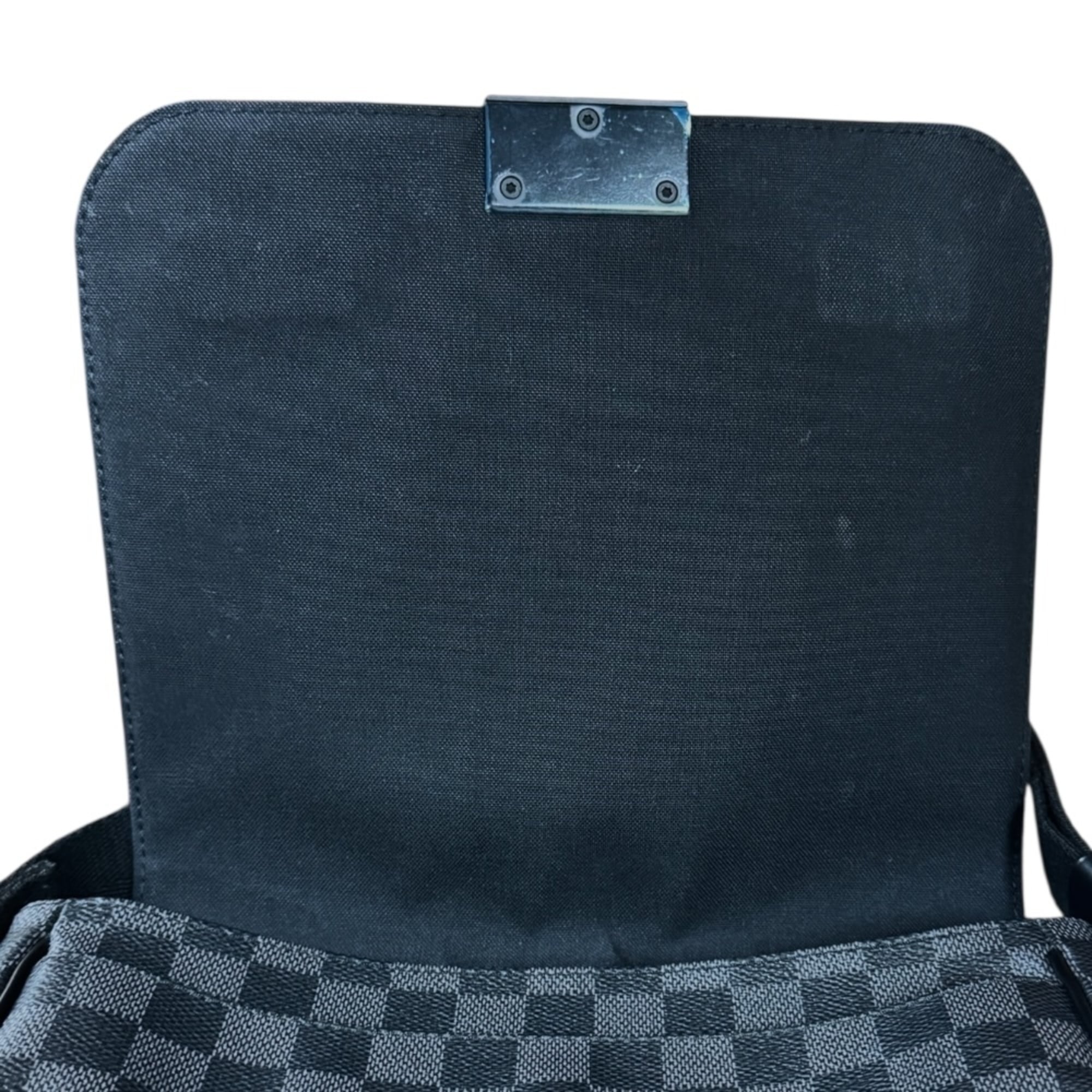 Louis Vuitton Black Gray Damier Graphite Shoulder Bag (Pre-Owned)