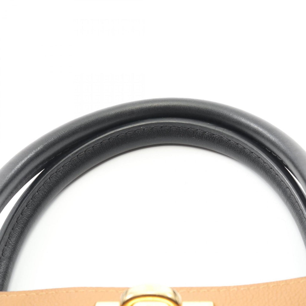 Louis Vuitton Black Brown Monogram Monogram Leather Handbag (Pre-Owned)