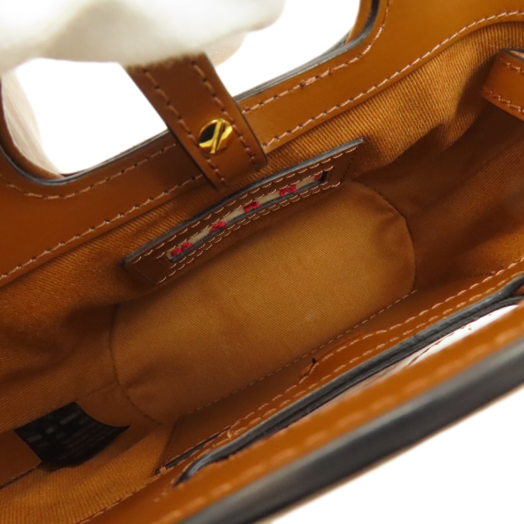 Marni Brown Leather Shoulder Bag (Pre-Owned)