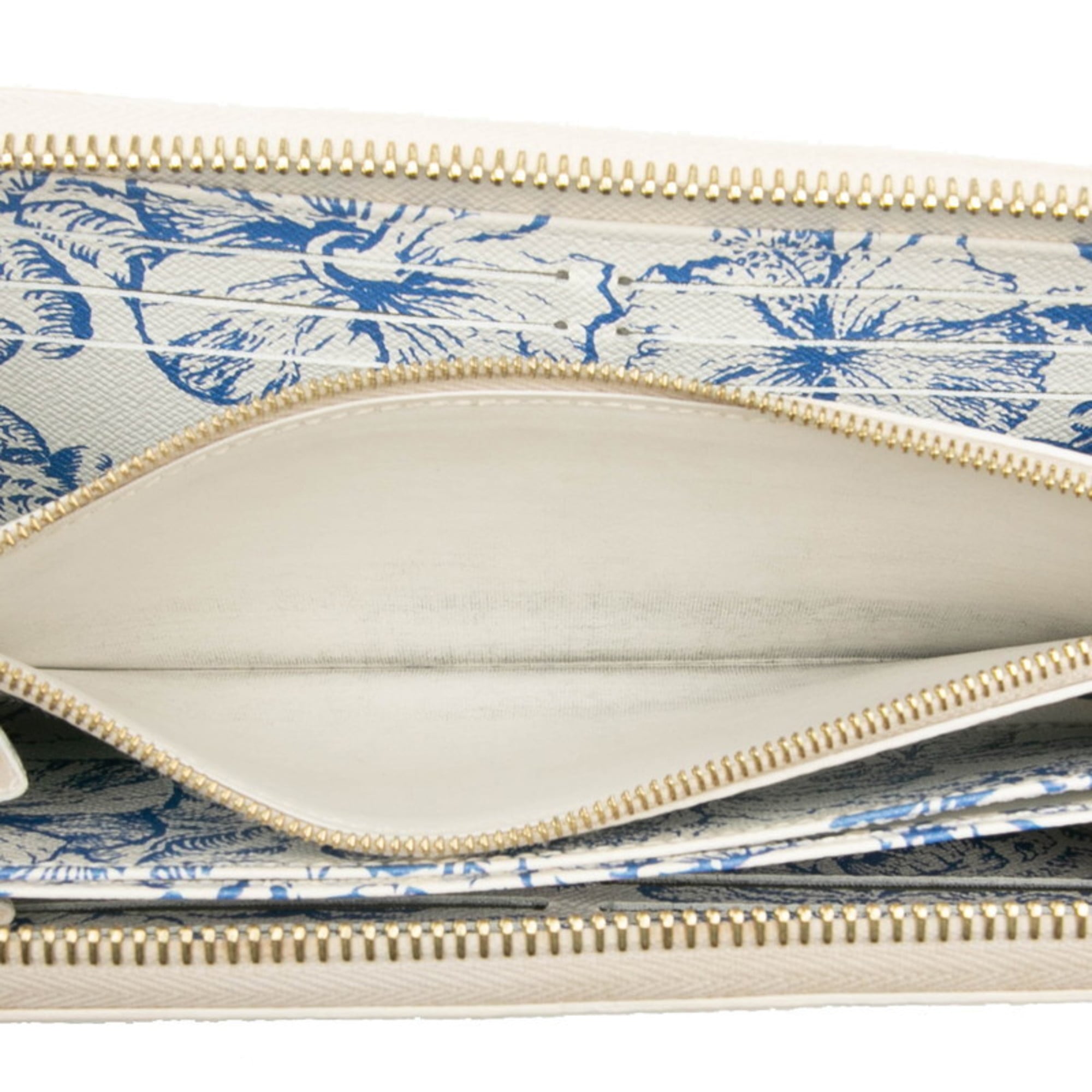 Louis Vuitton Blue White Pvc Long Wallet (Bi-Fold) (Pre-Owned)