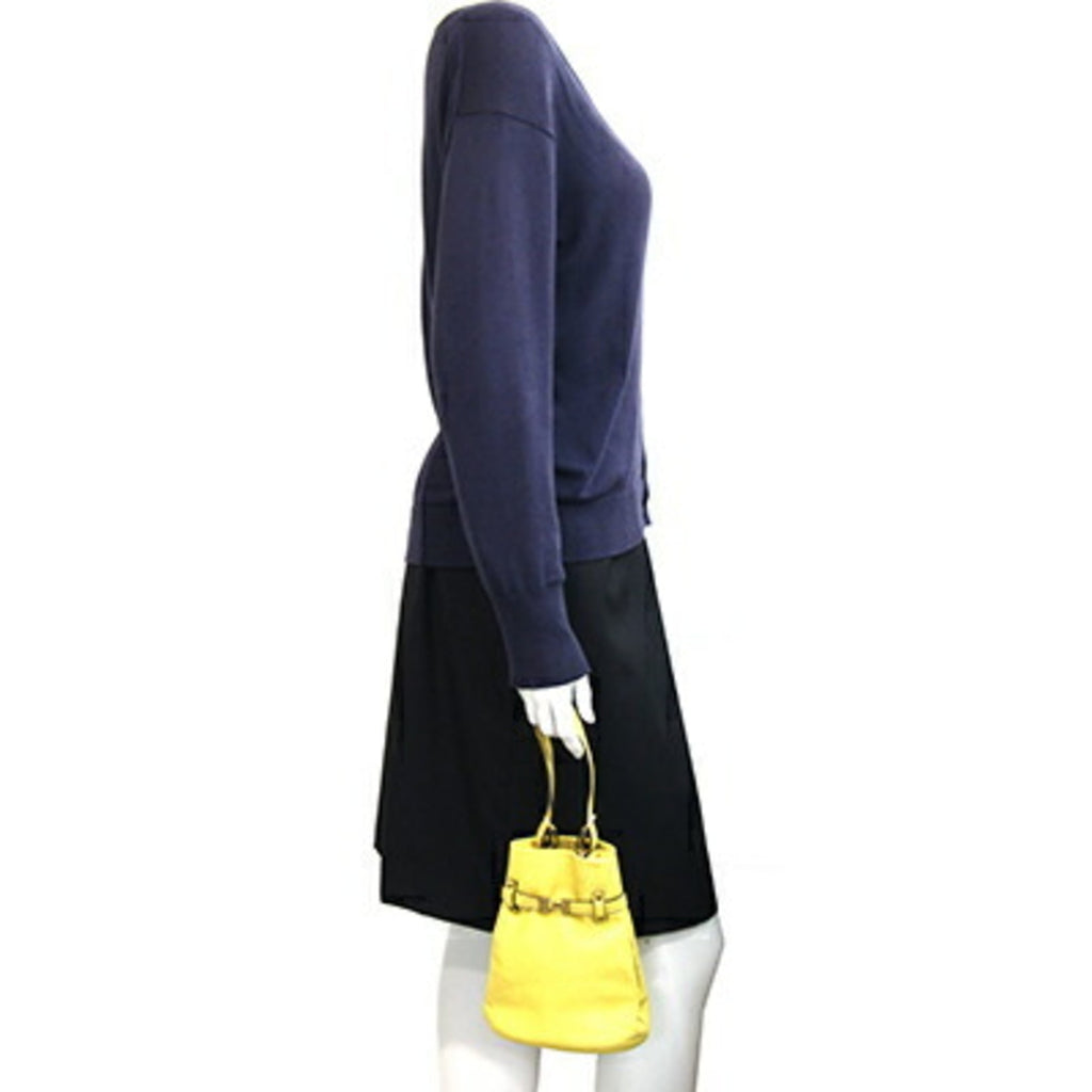 Gucci Yellow Leather Handbag (Pre-Owned)