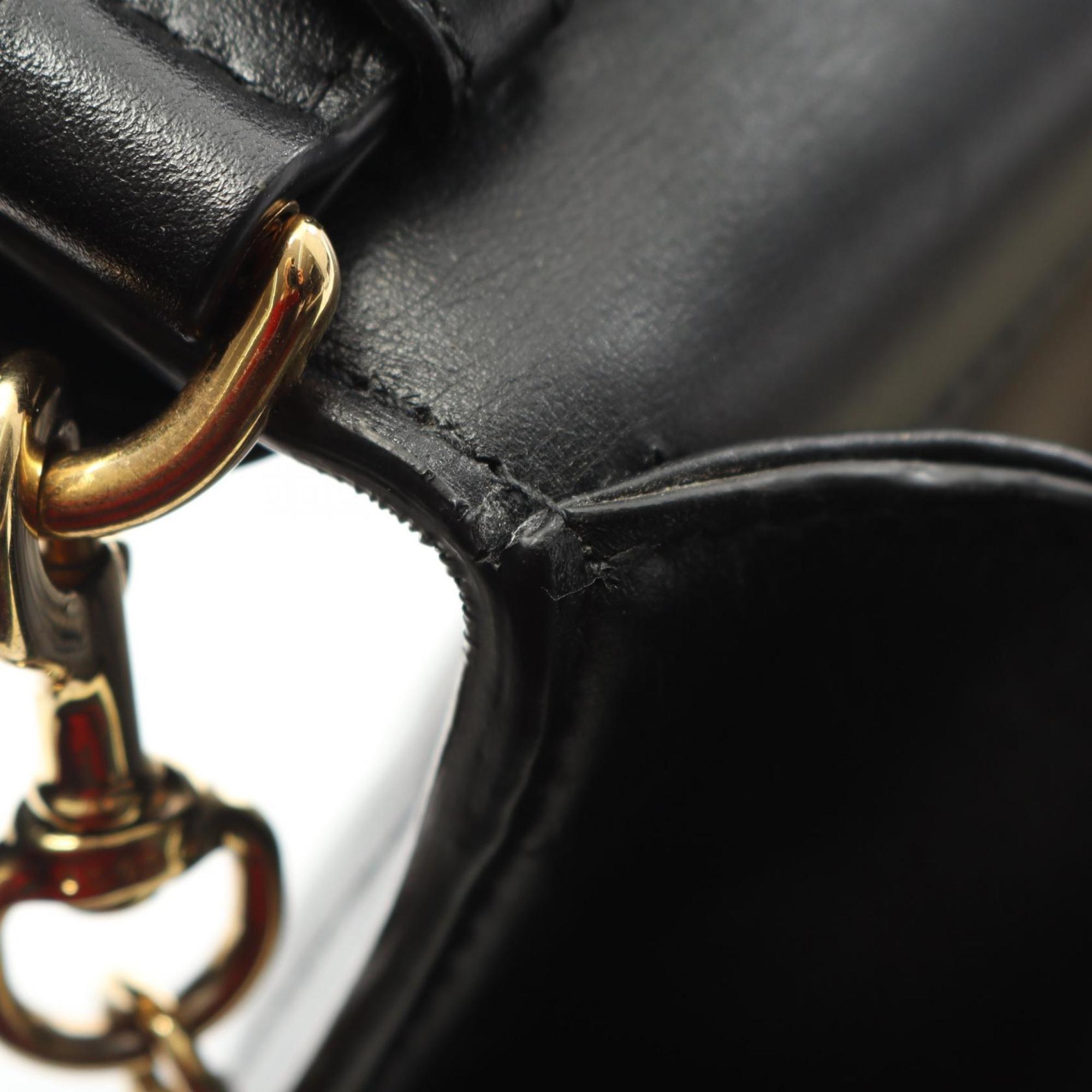 Gucci Black Leather Shoulder Bag (Pre-Owned)