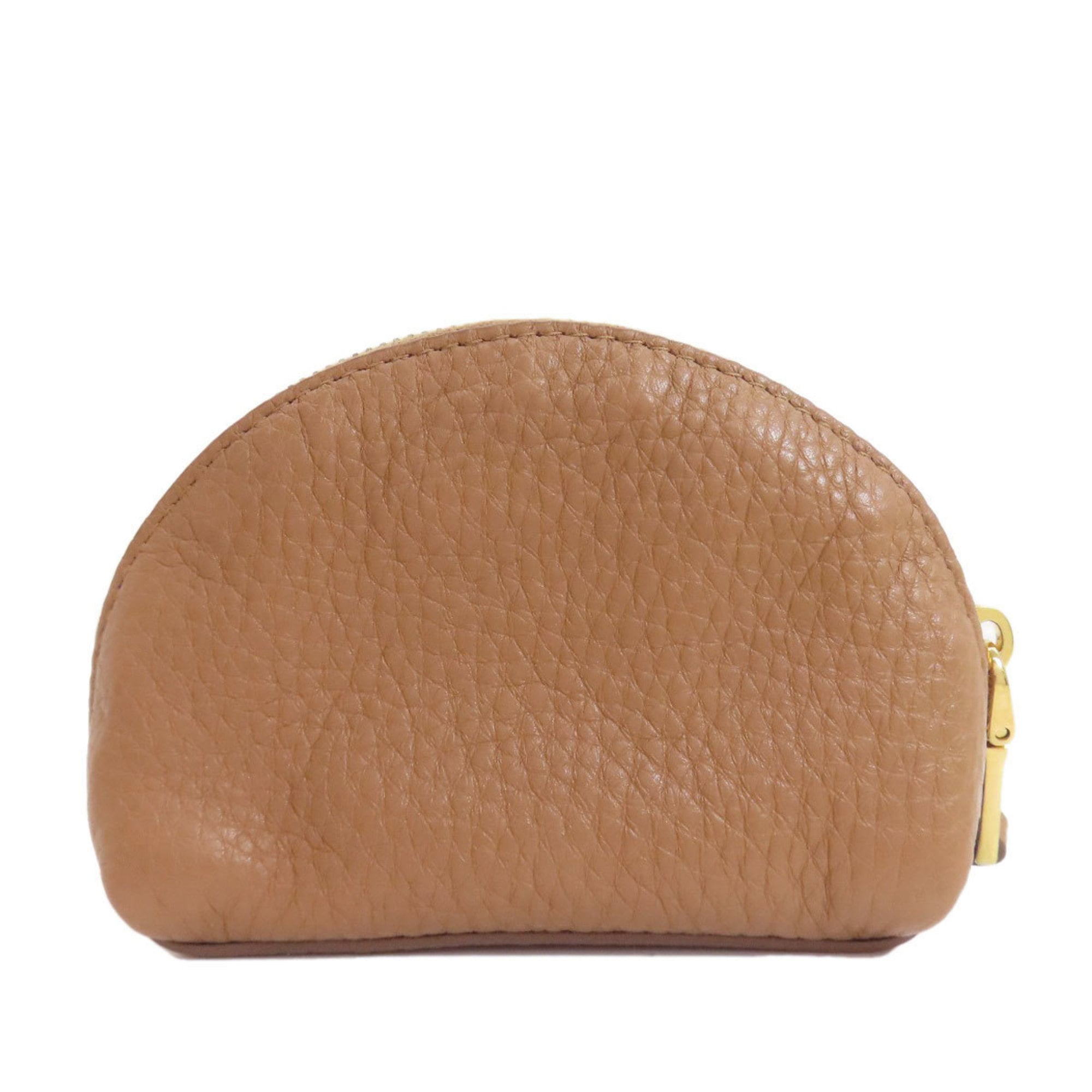 Prada Brown Leather Pouch (Pre-Owned)
