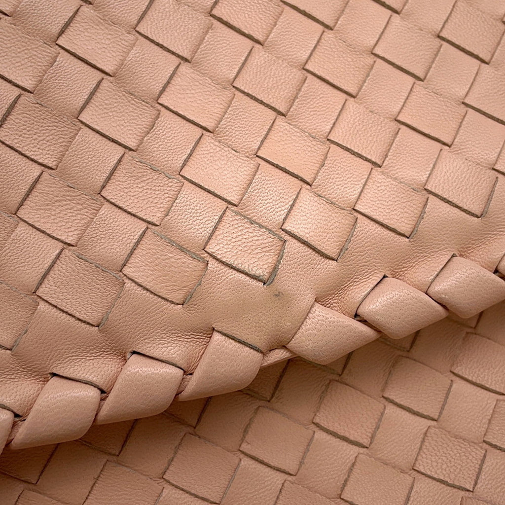 Bottega Veneta Intrecciato Pink Intrecciato Handbag (Pre-Owned)