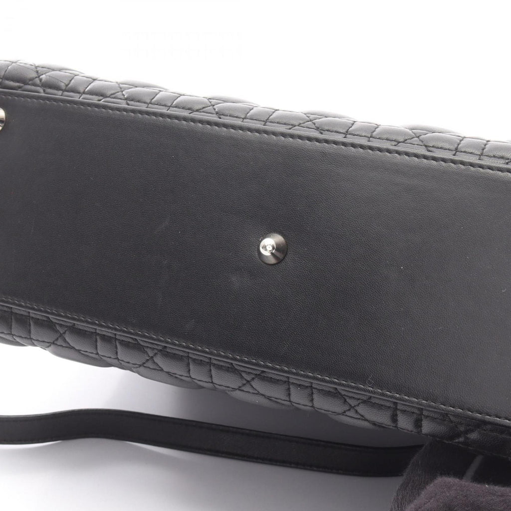 Christian Dior Black Leather Handbag (Pre-Owned)