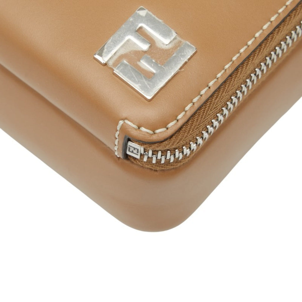 Fendi Black Brown Pvc Leather Shoulder Bag (Pre-Owned)