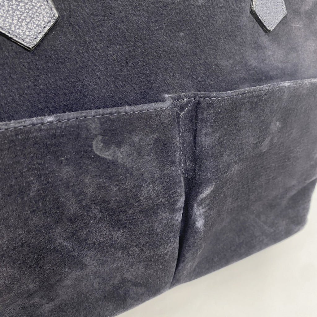 Gucci Navy Suede Handbag (Pre-Owned)