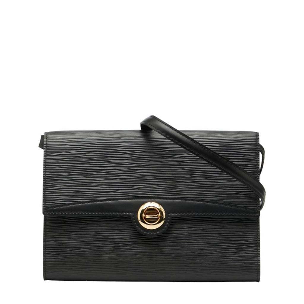 Louis Vuitton Black Noir Leather Shoulder Bag (Pre-Owned)