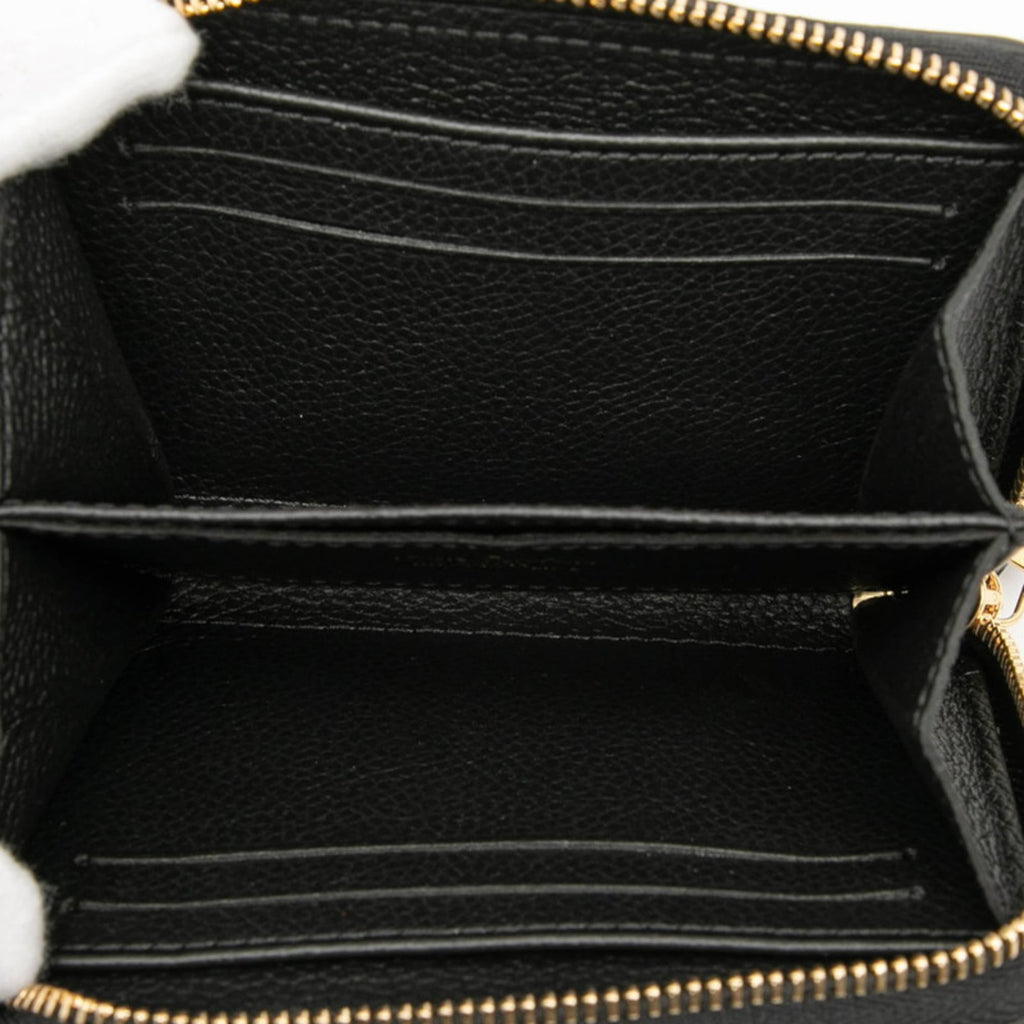 Louis Vuitton Black Noir Leather Coin Purse/Coin Case (Pre-Owned)