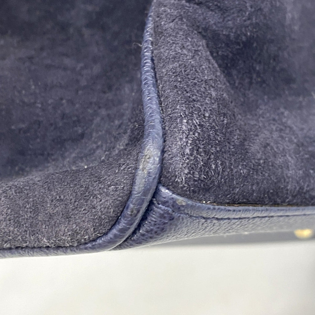 Gucci Navy Suede Handbag (Pre-Owned)