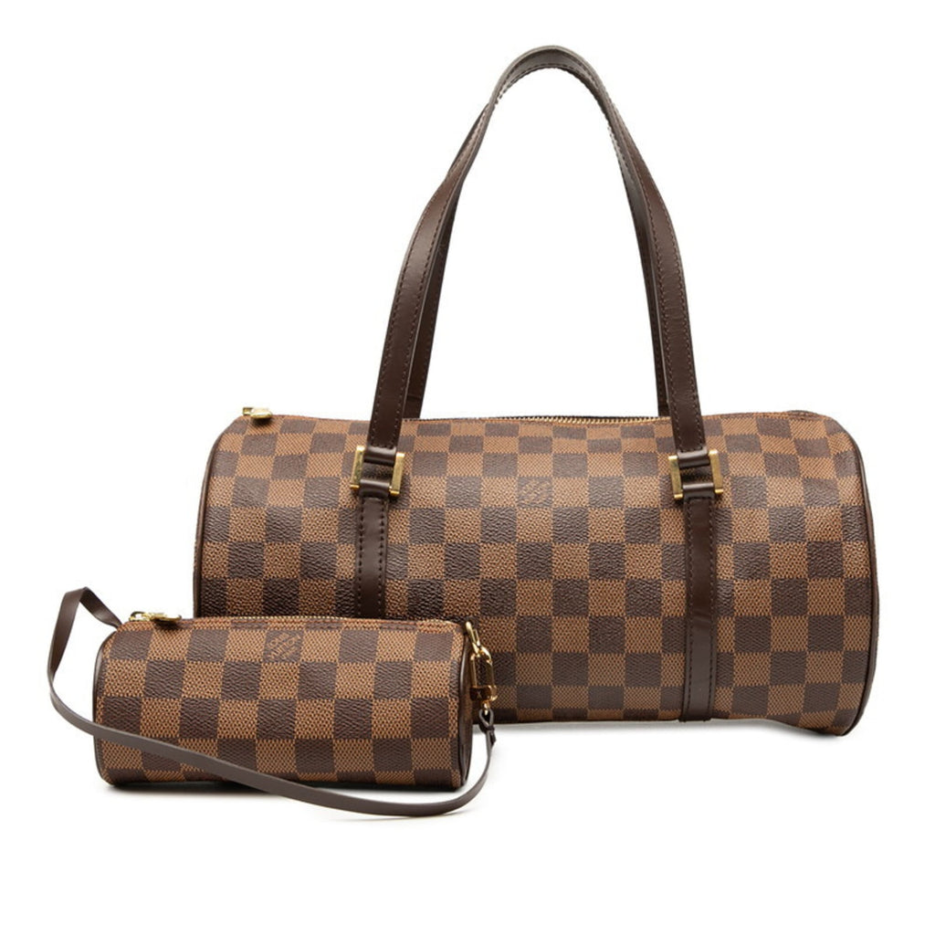 Louis Vuitton Brown Pvc Leather Handbag (Pre-Owned)