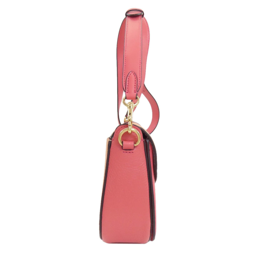 Coach Pink Leather Shoulder Bag (Pre-Owned)