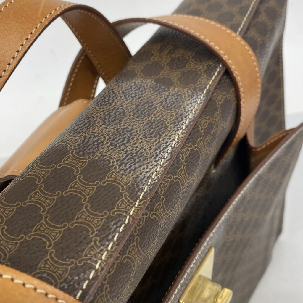 Celine Brown Pvc Tote Bag (Pre-Owned)
