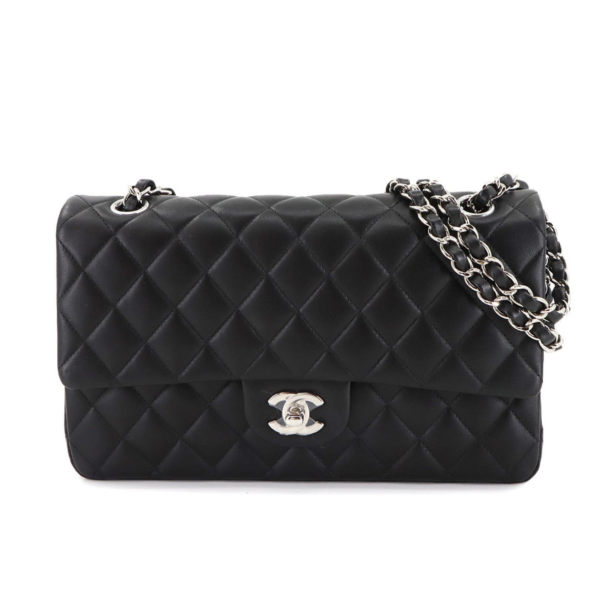 Chanel Black Leather Shoulder Bag (Pre-Owned)