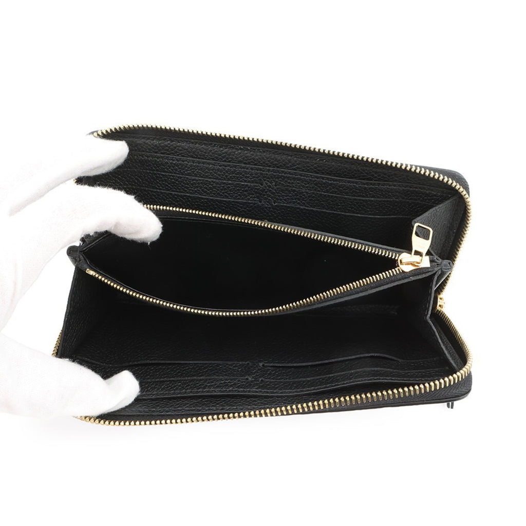 Louis Vuitton Monogram Empreinte Black Noir Monogram Empreinte Long Wallet (Bi-Fold) (Pre-Owned)