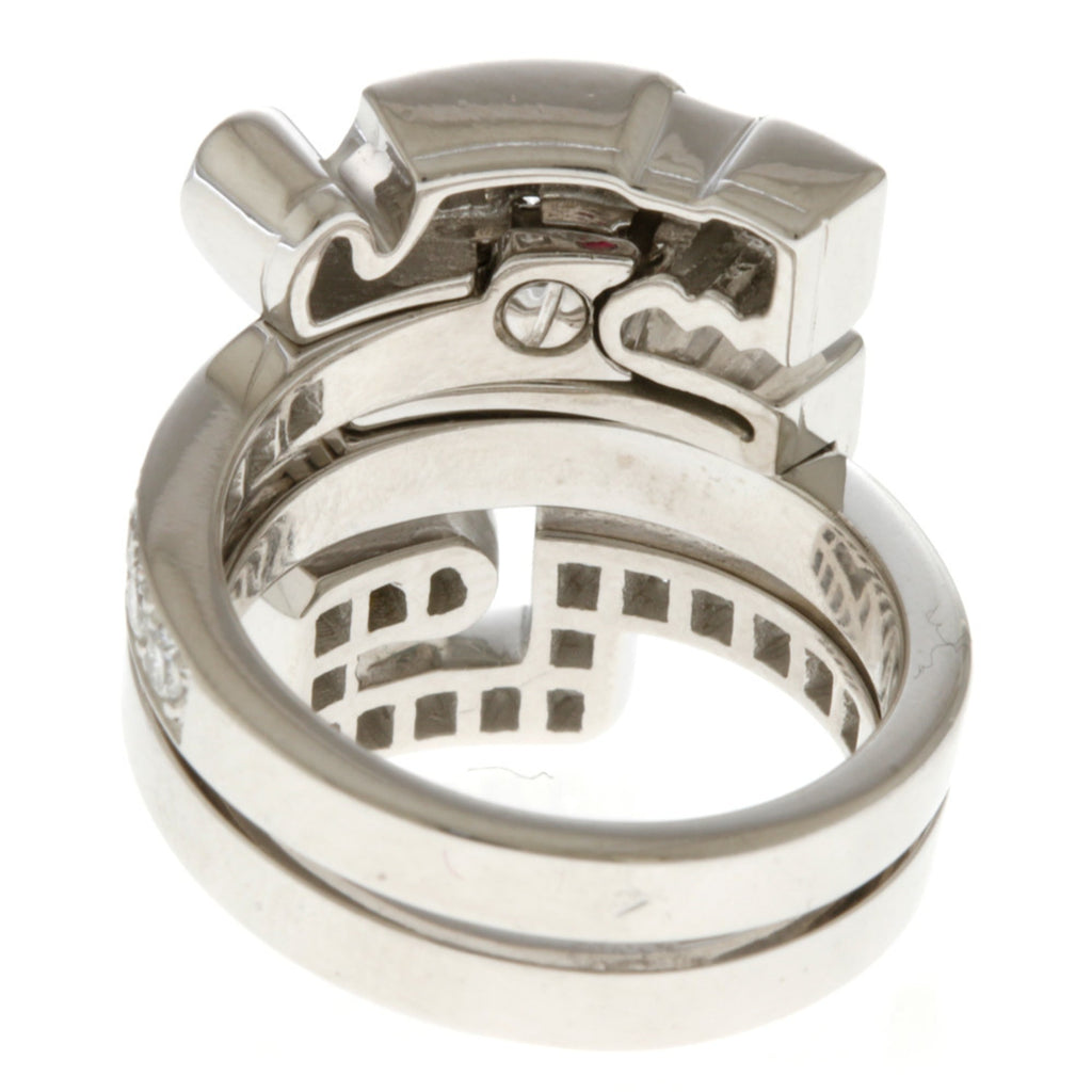 Cartier Silver White Gold (18K) Band Ring (Pre-Owned)