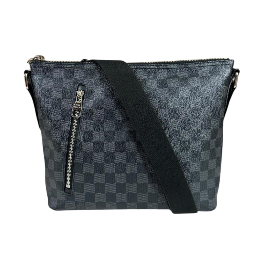 Louis Vuitton Black Gray Damier Graphite Shoulder Bag (Pre-Owned)