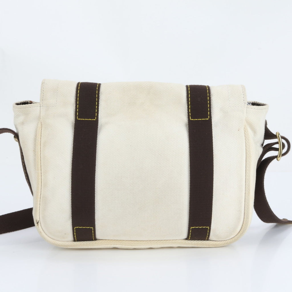 Louis Vuitton Ecru Leather Canvas Shoulder Bag (Pre-Owned)