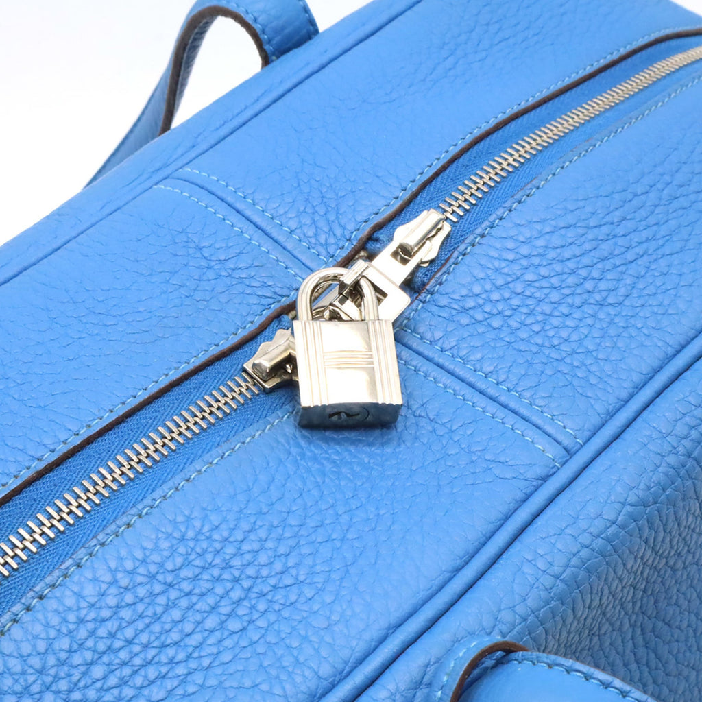 Hermes Blue Paradise Taurillon Clemence Leather Handbag Shoulder Bag (Pre-Owned)