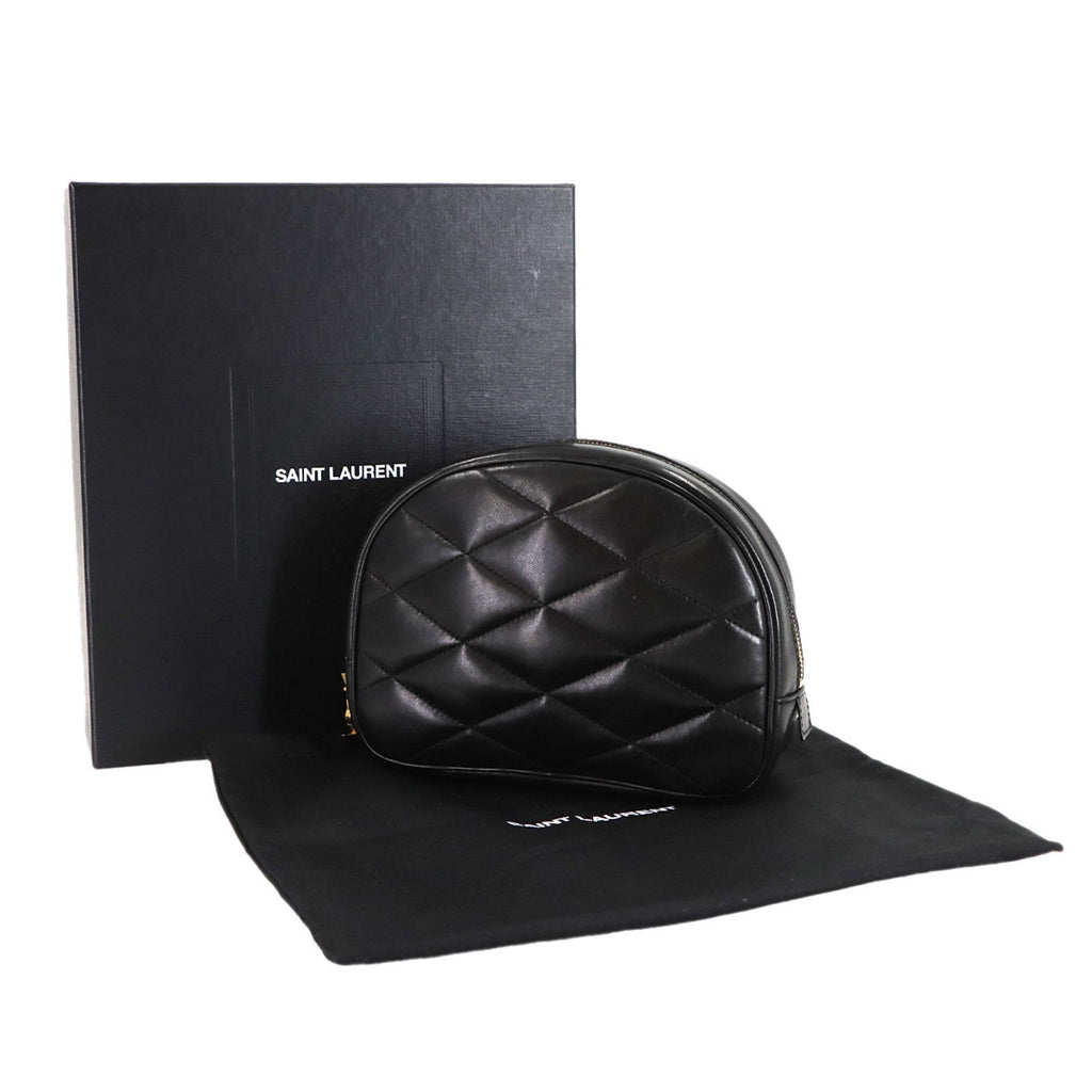 Saint Laurent Black Leather Pouch (Pre-Owned)