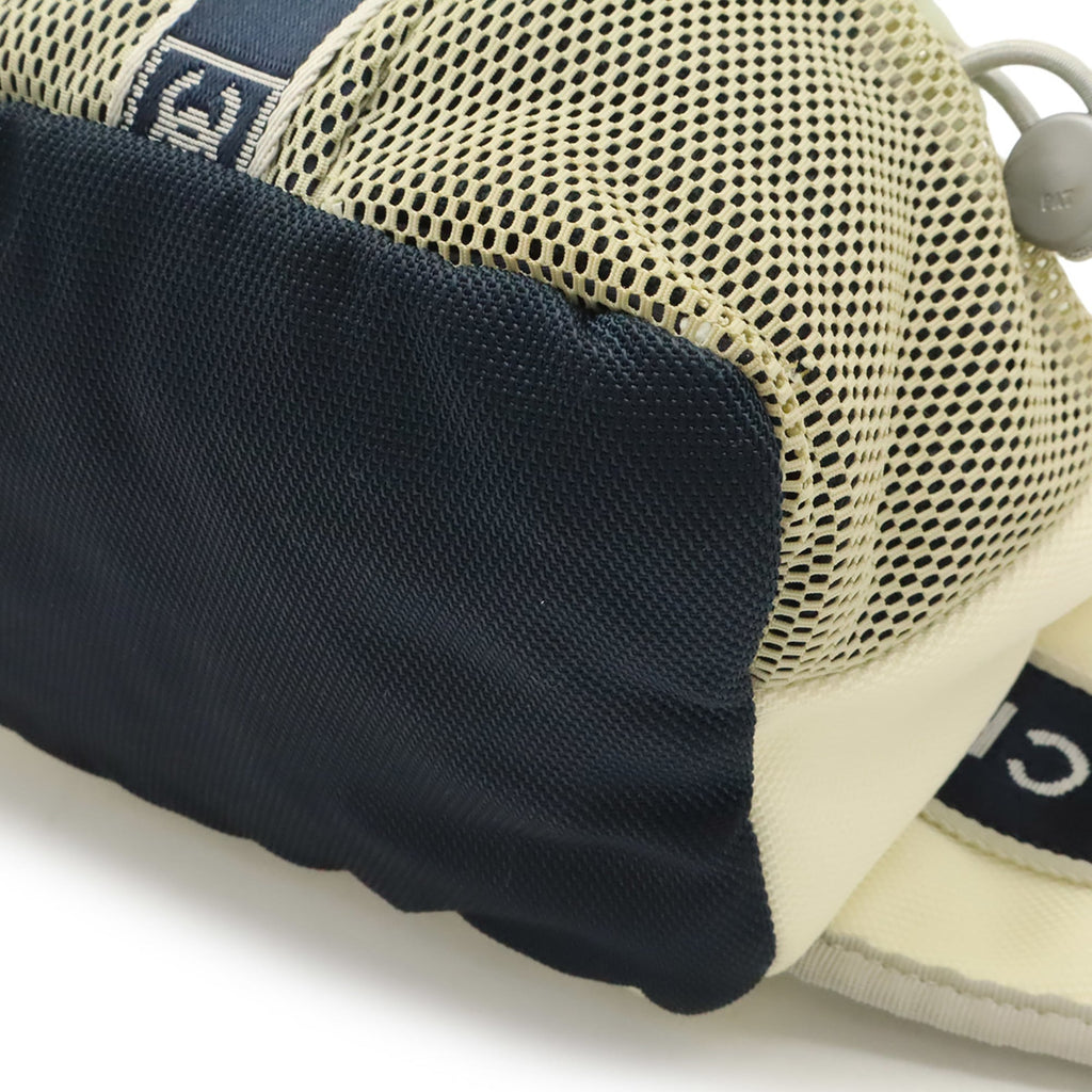 Chanel Sport Gray Ivory Navy Nylon Canvas Fanny Pack Handbag (Pre-Owned)