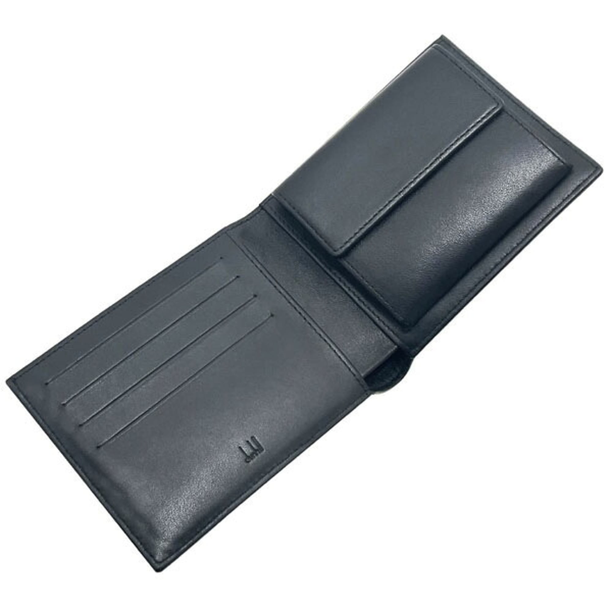 Dunhill Dark Brown Leather Wallet (Bi-Fold) (Pre-Owned)