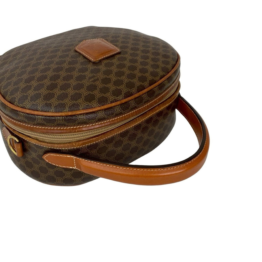 Celine Brown Leather Pvc Handbag Shoulder Bag (Pre-Owned)