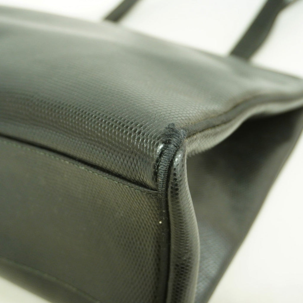 Salvatore Ferragamo Black Leather Tote Bag (Pre-Owned)