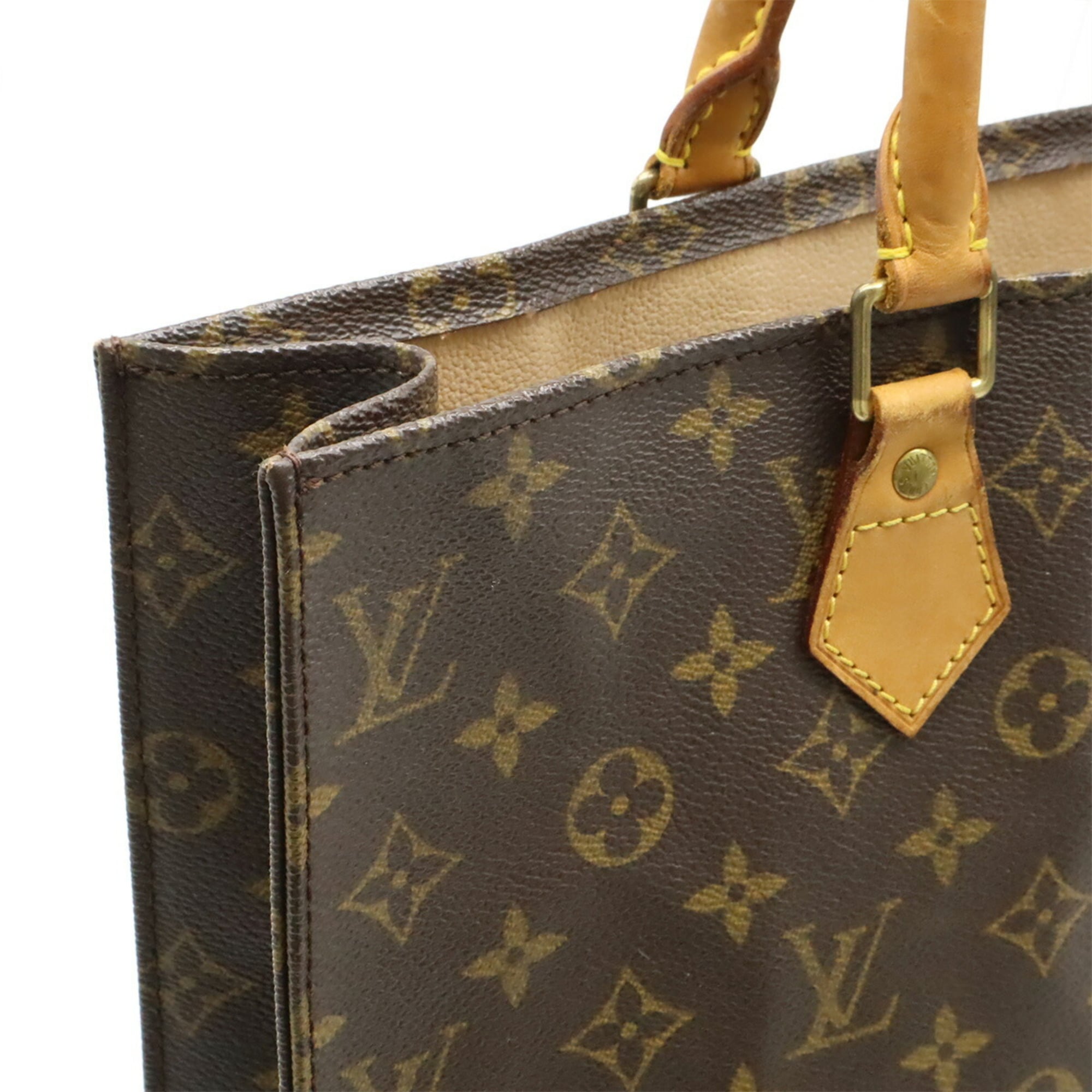 Louis Vuitton Brown Pvc Handbag Tote Bag (Pre-Owned)