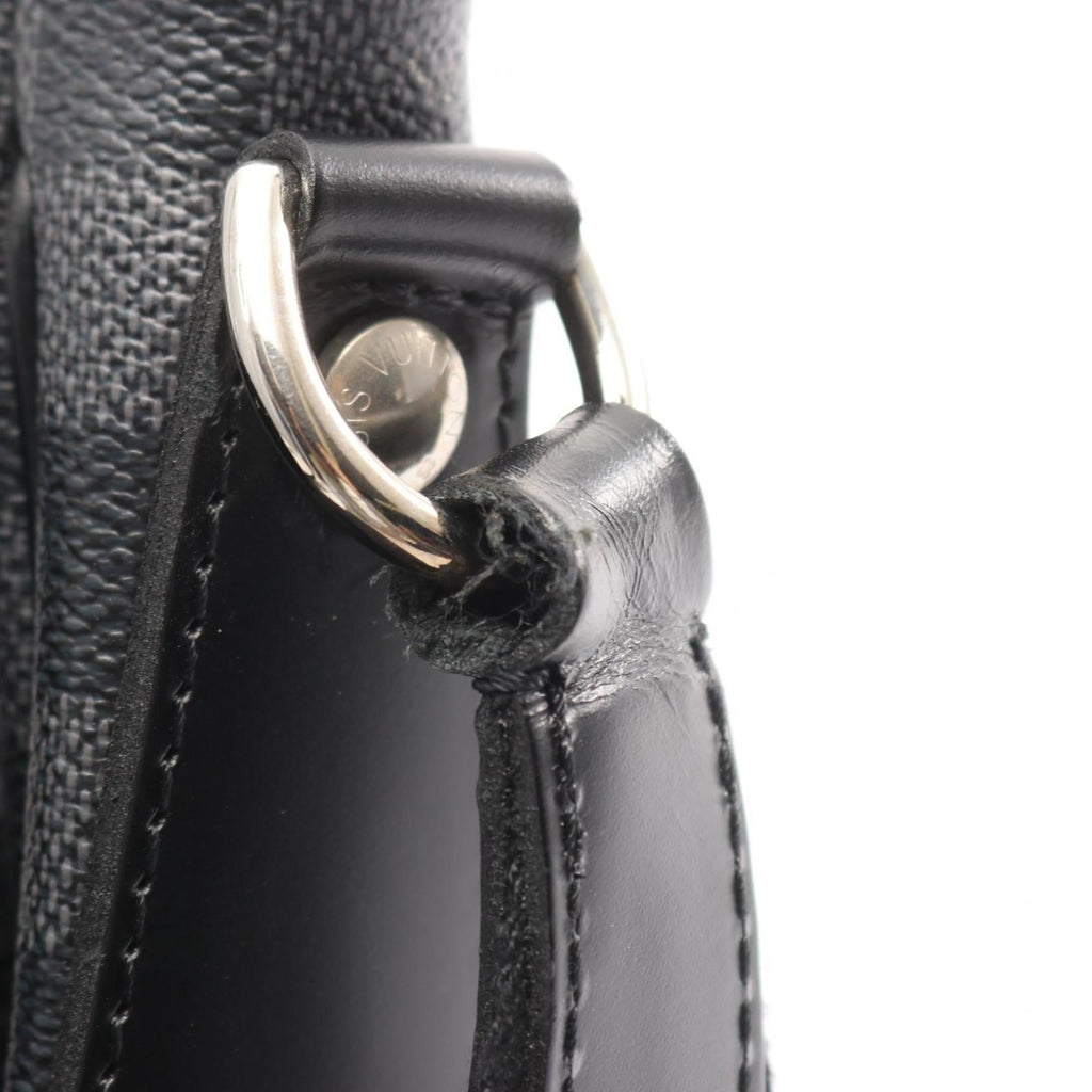 Louis Vuitton Black Damier Graphite Coated Canvas Leather Shoulder Bag (Pre-Owned)