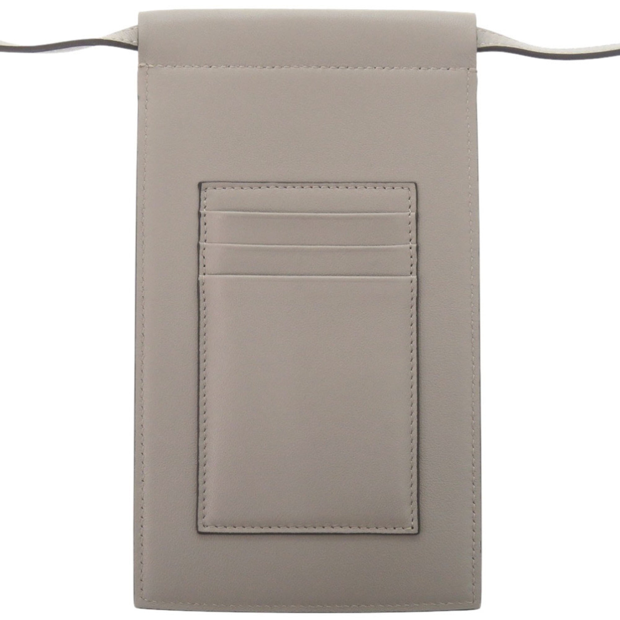 Valentino Garavani Gray Leather Phone Wallet (Pre-Owned)