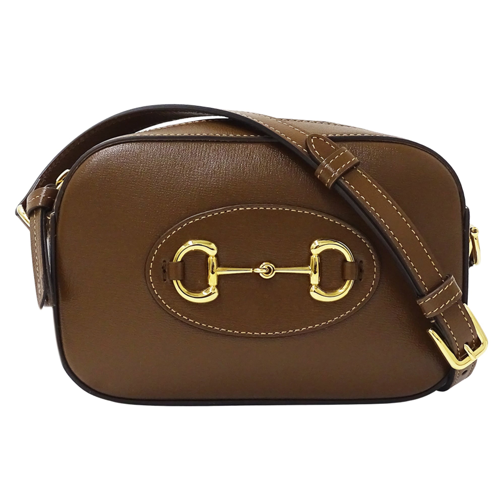 Gucci Brown Leather Shoulder Bag (Pre-Owned)