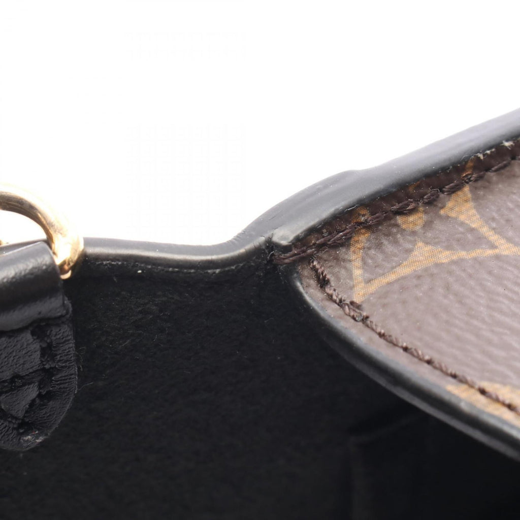 Louis Vuitton Black Brown Coated Canvas Monogram Pvc Leather Shoulder Bag (Pre-Owned)