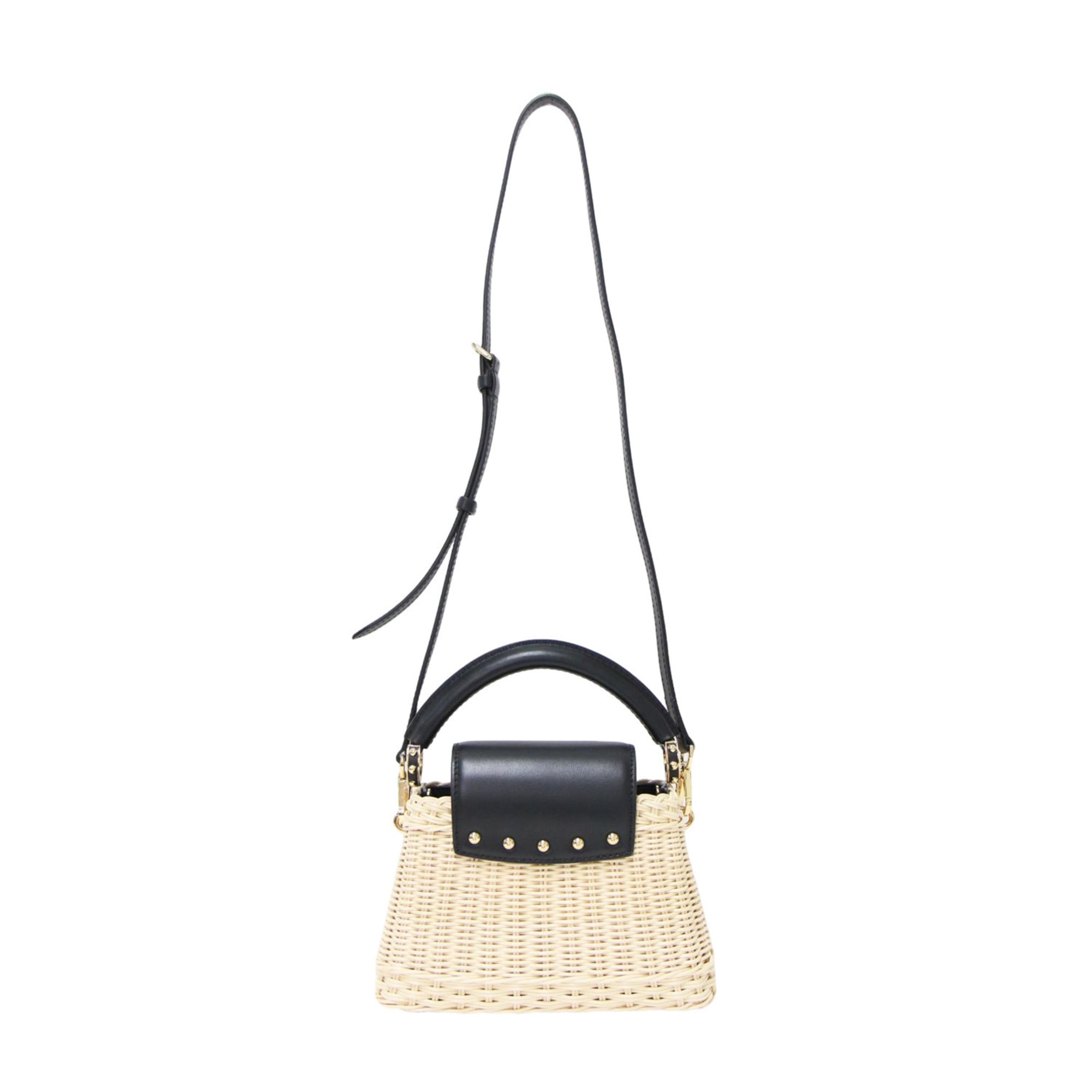 Louis Vuitton Black Natural Leather Handbag (Pre-Owned)