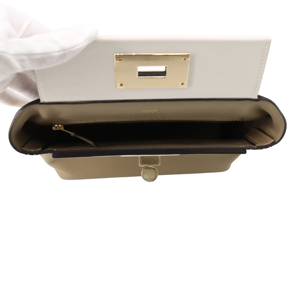 Hermes Champagne Gold Swift Leather Handbag (Pre-Owned)