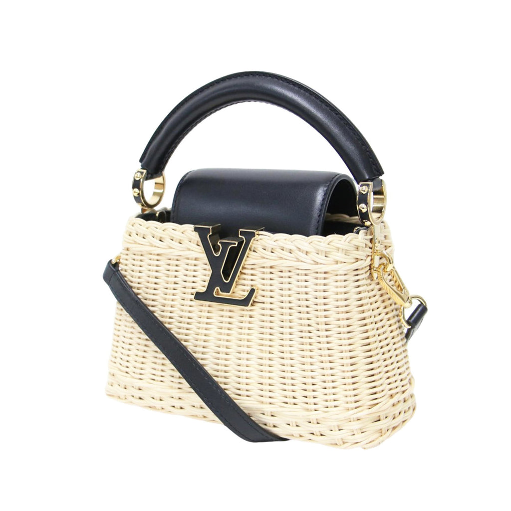 Louis Vuitton Black Natural Leather Handbag (Pre-Owned)