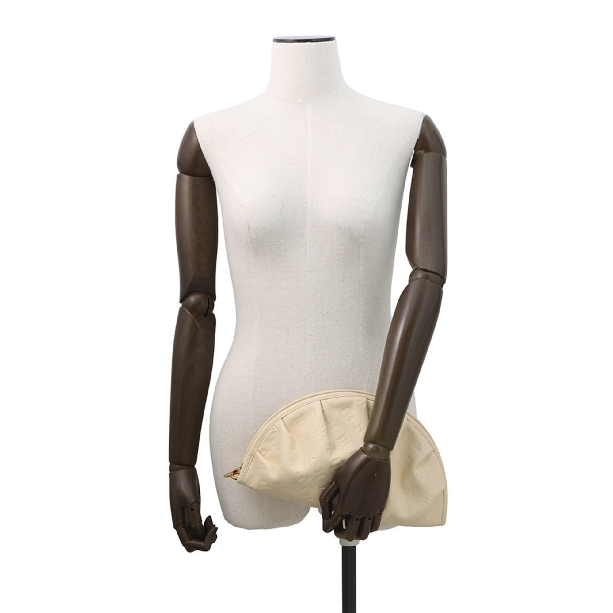 Louis Vuitton Monogram Beige Monogram Monogram Pouch (Pre-Owned)