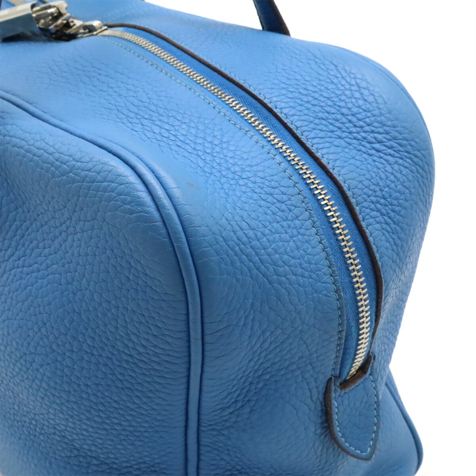 Hermes Blue Paradise Taurillon Clemence Leather Handbag Shoulder Bag (Pre-Owned)