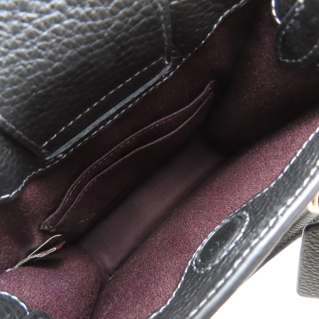 Coach Black Leather Handbag (Pre-Owned)