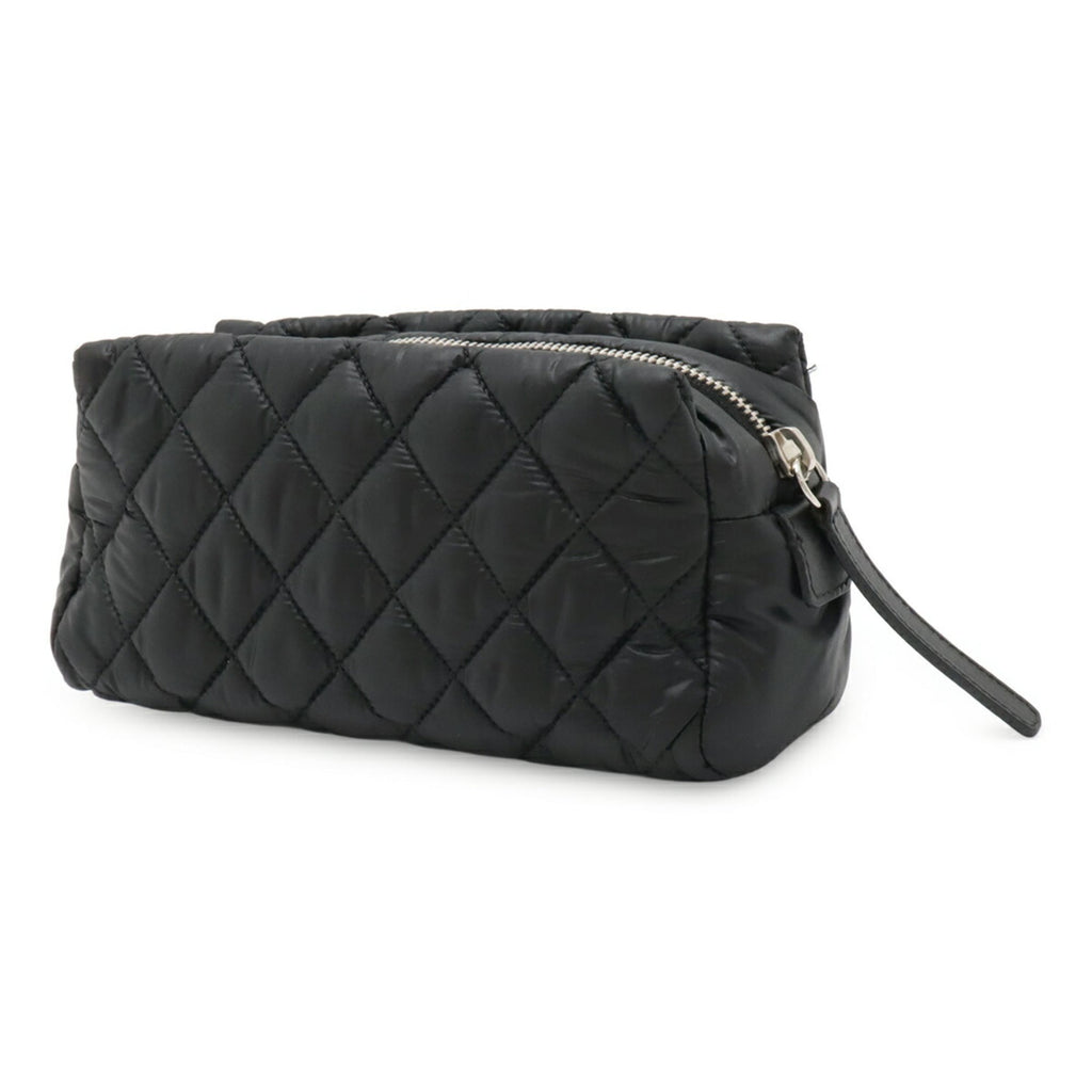 Chanel Black Nylon Wash Bag (Pre-Owned)