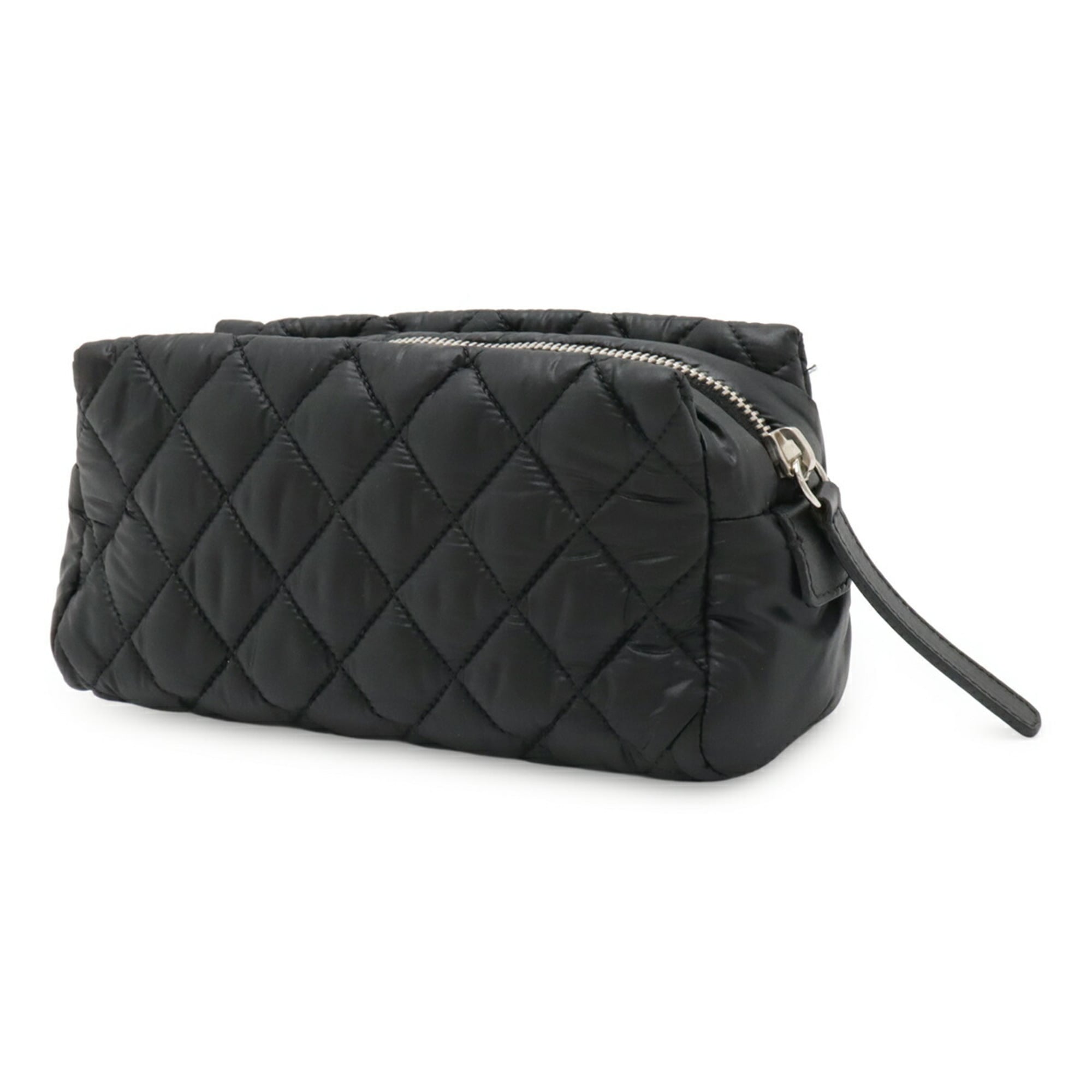 Chanel Black Nylon Wash Bag (Pre-Owned)