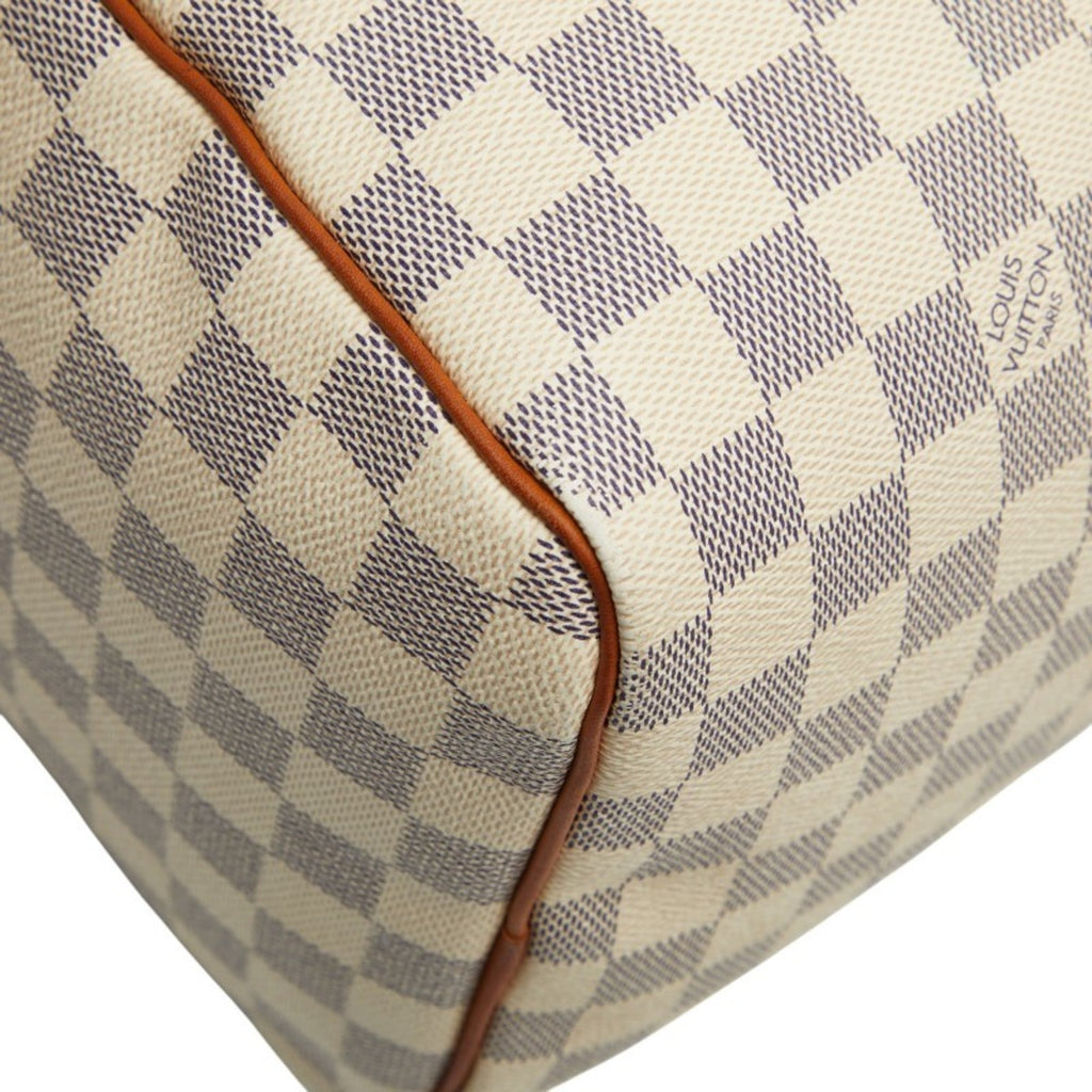 Louis Vuitton White Pvc Leather Boston Bag Handbag (Pre-Owned)