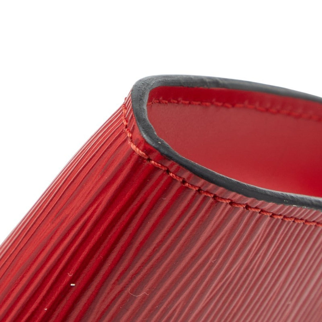 Louis Vuitton Castilian Red Leather Handbag Pochette Pouch (Pre-Owned)