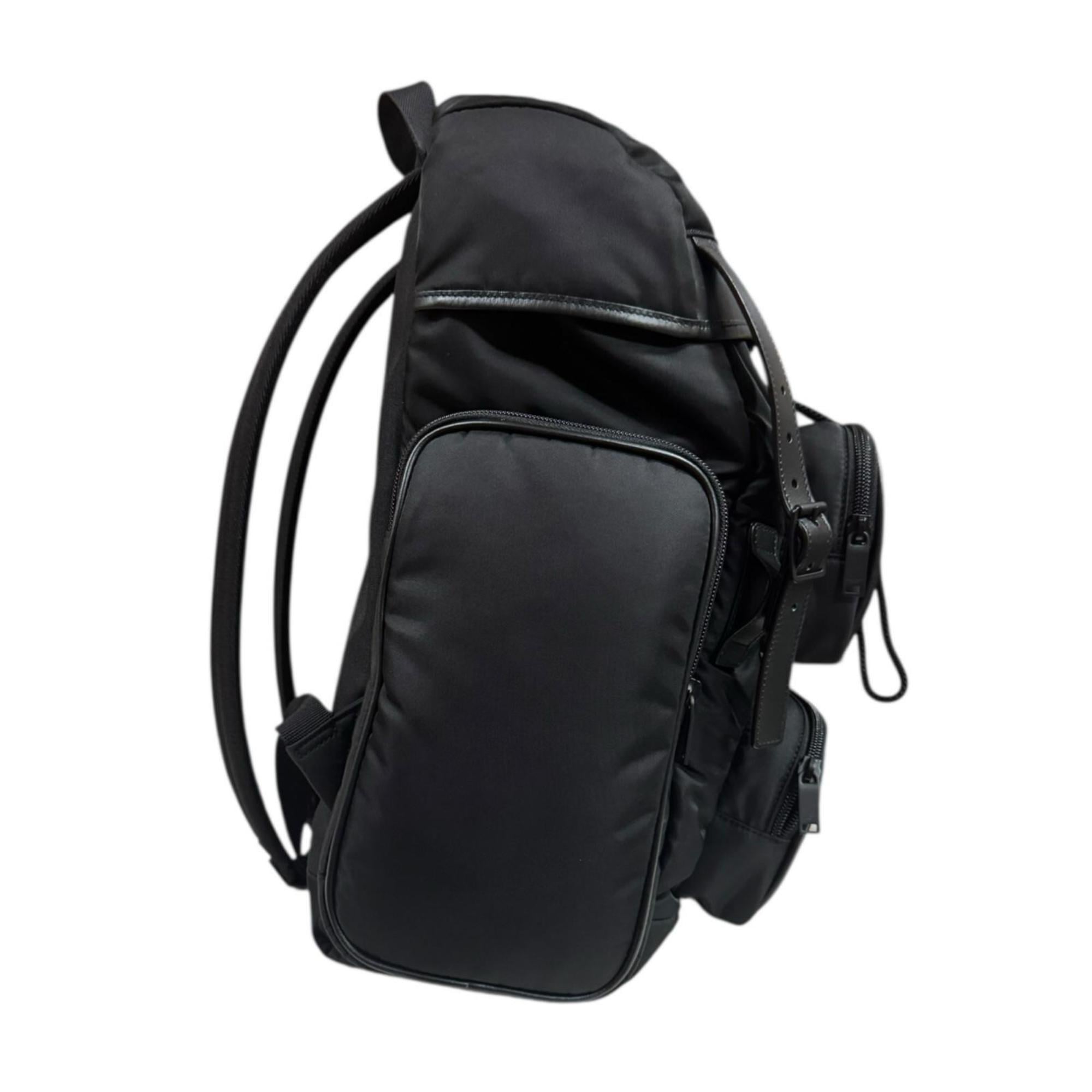 Saint Laurent Black Nylon Backpack (Pre-Owned)