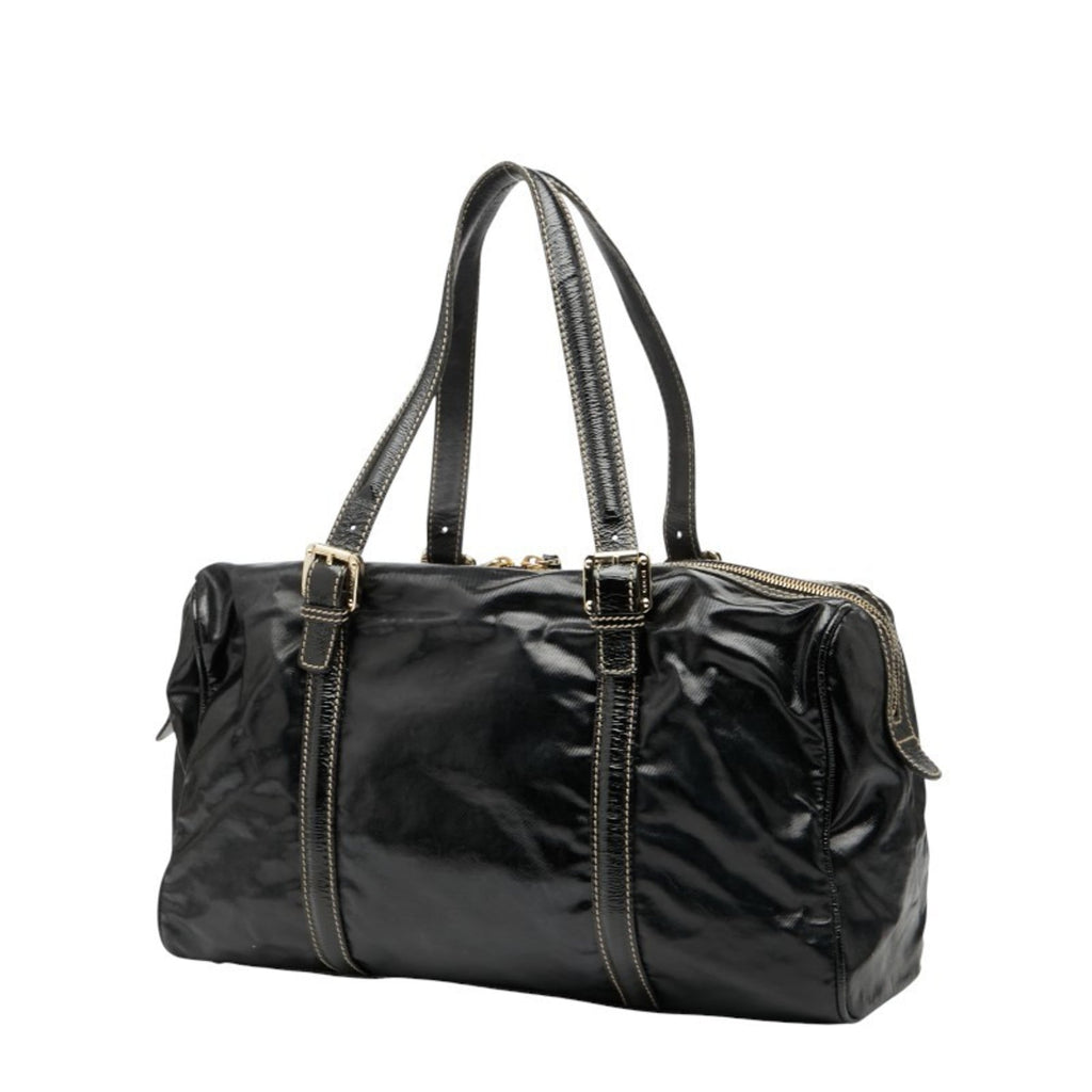 Gucci Black Leather Tote Bag (Pre-Owned)