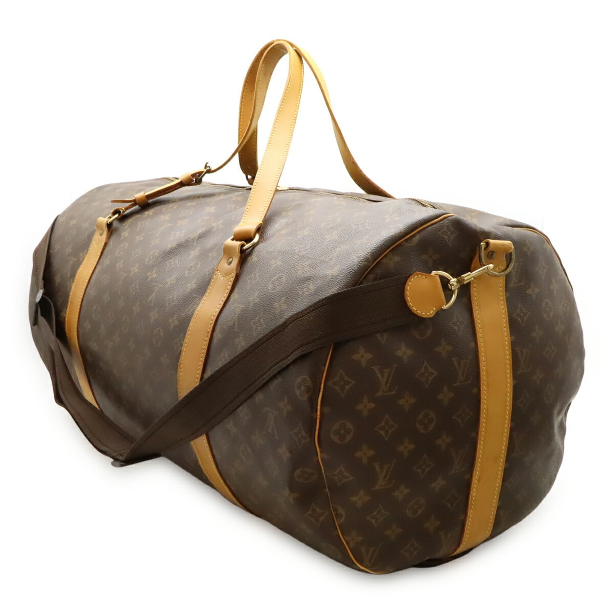 Louis Vuitton Brown Pvc Boston Bag Shoulder Bag (Pre-Owned)